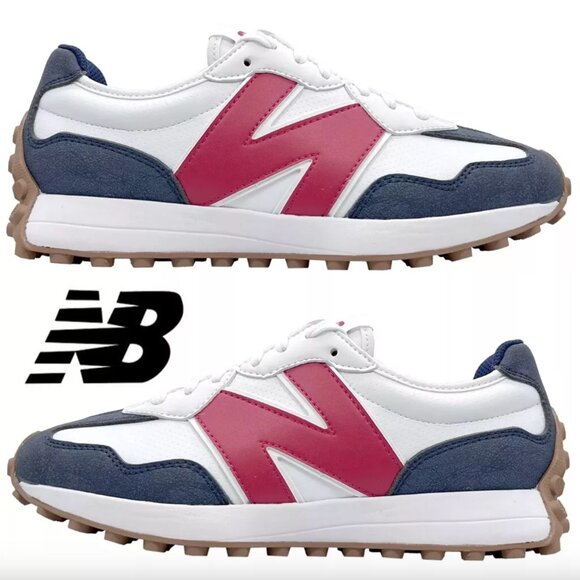 New Balance Shoes - New Balance 327 Womens ~various sizes ~ LEATHER Golf Casual Sneakers Shoes White
